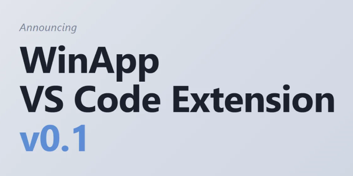 WinApp VS Code Extension
